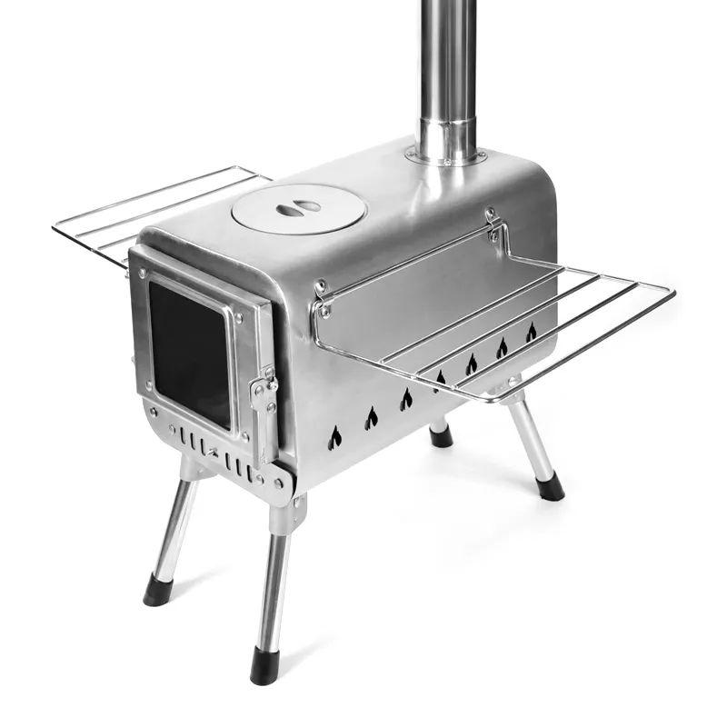 Circular arc anti-scald tent stove