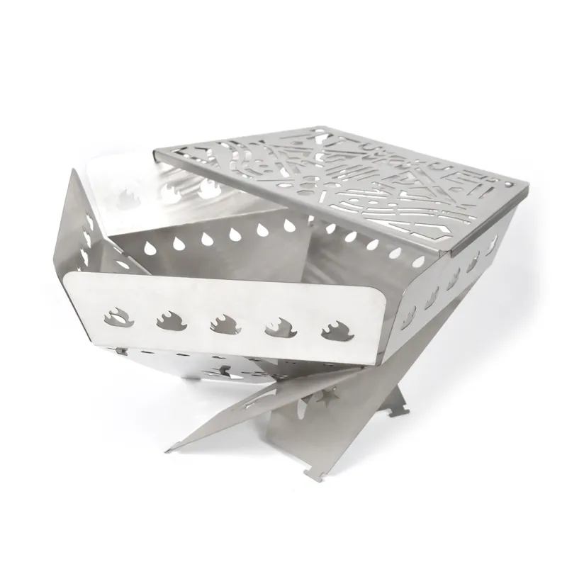 Large six-piece flame incinerator